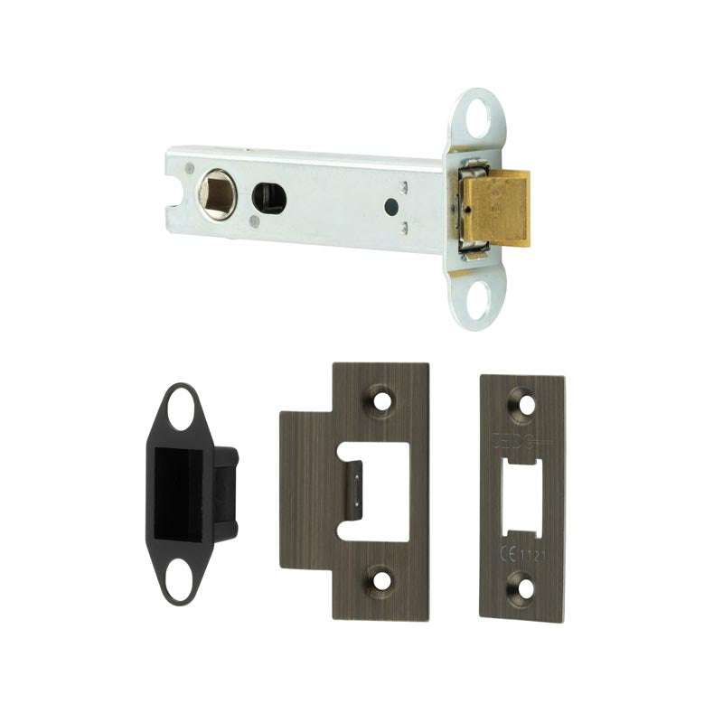 Frelan - Jedo Heavy Duty Tubular Latches - 45 Degree Short Travel 102 - Antique Brass - JL-HDT102AB - Choice Handles