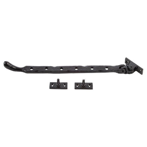 Valley Forge - Valley Forge Bulb End Casement Stays 315x15x6mm - Black - VFB33C - Choice Handles