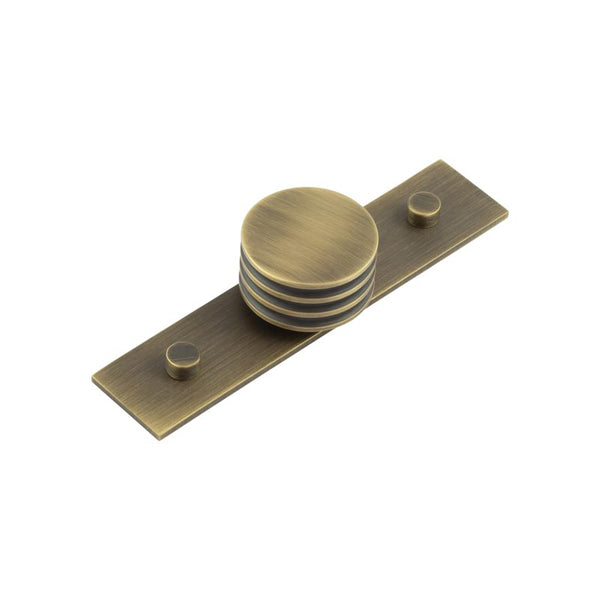 Hoxton - Sturt Cupboard Knobs 40mm Plain - Antique Brass - HOX-440AB-5090AB - Choice Handles