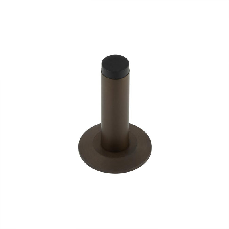 Burlington - Plain Wall Mounted Door Stops Chamfered Rose - Dark Bronze - BUR-970DB-972DB - Choice Handles