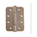 Jedo - Certifire Stainless Steel Grade 13 Radiused Ball Bearing Hinges 102x76x3mm - Antique Brass - J9633AB - Choice Handles