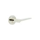 Burlington - Knightsbridge Door Handle on Knurled Rose  - Polished Nickel - BUR20KIT161 - Choice Handles