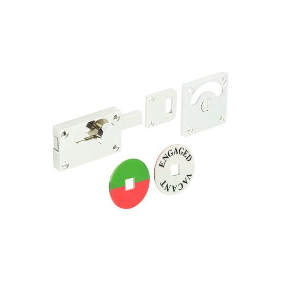 Burlington - Indicator Lock Antique - Polished Nickel - BUR2552PN - Choice Handles