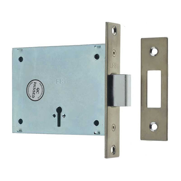 Frelan - Fire Brigade Mortice Locks FB1 - Satin Stainless Steel - JLFB1 - Choice Handles