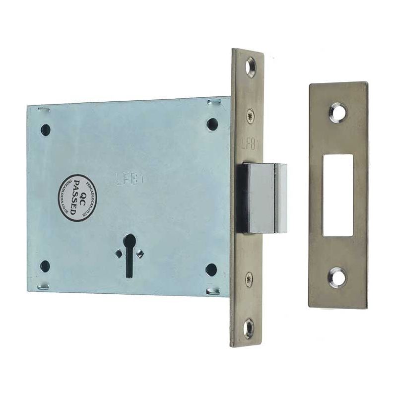 Frelan - Fire Brigade Mortice Locks FB1 - Satin Stainless Steel - JLFB1 - Choice Handles
