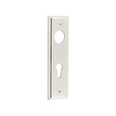 Burlington - Lever Handle Backplate Din Euro - Polished Nickel - BUR455PN - Choice Handles
