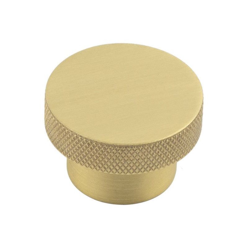 Hoxton - Wenlock Cupboard Knobs 40mm - Satin Brass - HOX140SB - Choice Handles