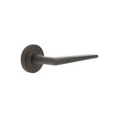 Burlington - Mayfair Door Handle on Stepped Rose  - Dark Bronze - BUR10KIT81 - Choice Handles