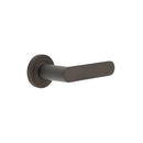 Burlington - Kensington Door Handles On Chamfered Rose  - Dark Bronze - BUR25KIT80 - Choice Handles