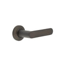 Burlington - Kensington Door Handles On Plain Rose  - Dark Bronze - BUR25KIT79 - Choice Handles