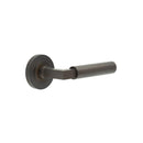 Burlington - Westminster Door Handle on Plain Rose  - Dark Bronze - BUR30KIT79 - Choice Handles