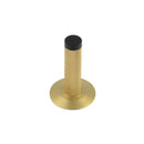 Burlington - Knurled Wall Mounted Doorstops Chamfered Rose - Satin Brass - BUR-968SB-972SB - Choice Handles