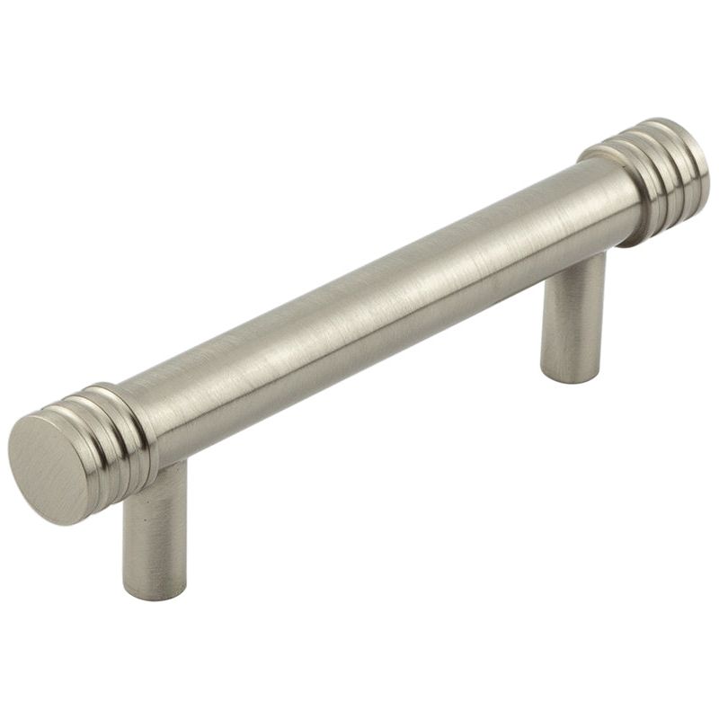 Hoxton Sturt Cabinet Handles 96mm Ctrs  - Satin Nickel - HOX450SN - Choice Handles