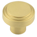 Hoxton - Cropley Cupboard Knobs 30mm - Satin Brass - HOX1030SB - Choice Handles