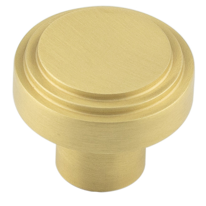 Hoxton - Cropley Cupboard Knobs 30mm - Satin Brass - HOX1030SB - Choice Handles