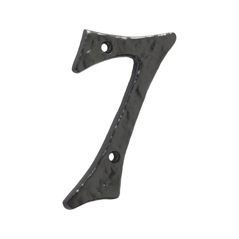 Frelan - Antique Door Numerals No. 7 - Black - JAB15-7 - Choice Handles