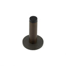 Burlington - Plain Wall Mounted Door Stops Knurled Rose - Dark Bronze - BUR-970DB-969DB - Choice Handles