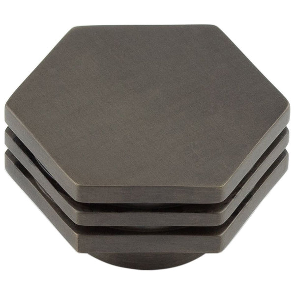 Hoxton - Nile Cupboard Knobs 40mm - Dark Bronze - HOX340DB - Choice Handles