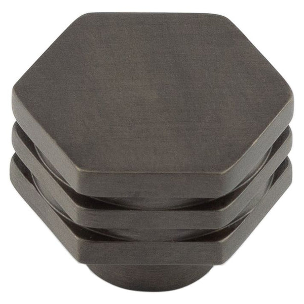 Hoxton - Nile Cupboard Knobs 30mm - Dark Bronze - HOX330DB - Choice Handles