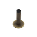 Burlington - Knurled Wall Mounted Doorstops Plain Rose - Antique Brass - BUR-968AB-971AB - Choice Handles