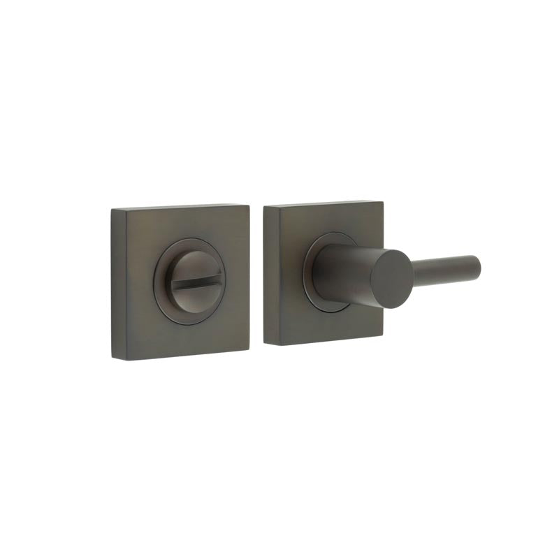 Burlington - Easy Turn & Release Square Plain Rose - Dark Bronze - BUR-82DB-150DB - Choice Handles