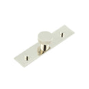 Hoxton - Wenlock Cupboard Knobs 30mm Plain Backplate - Polished Nickel - HOX-130PN-5090PN - Choice Handles