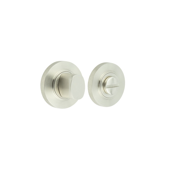 Burlington - Turns & Releases Inner 3 Knurled Rose - Satin Nickel - BUR-81SN-55SN - Choice Handles