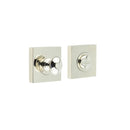 Burlington - Turns & Releases Inner 1 Square Plain Rose - Polished Nickel - BUR-80PN-150PN - Choice Handles