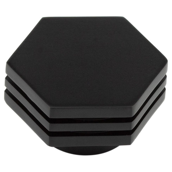 Hoxton - Nile Cupboard Knobs 40mm - Matt Black - HOX340MB - Choice Handles