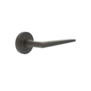 Burlington - Mayfair Door Handle on Plain Rose  - Dark Bronze - BUR10KIT79 - Choice Handles