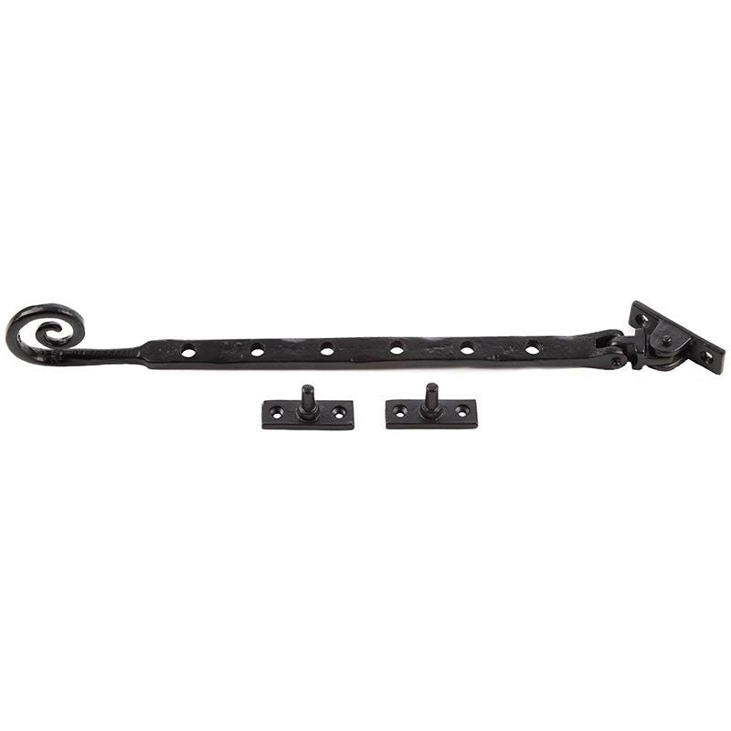 Valley Forge - Valley Forge Curly Tail Casement Stays 305x15x6mm - Black - VFB20C - Choice Handles