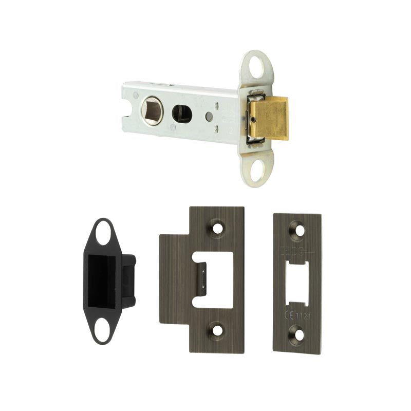 Frelan - Jedo Heavy Duty Tubular Latches - 45 Degree Short Travel - Antique Brass - JL-HDT76AB - Choice Handles