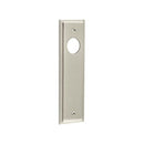 Burlington - Lever Handle Backplate Latch - Satin Nickel - BUR450SN - Choice Handles