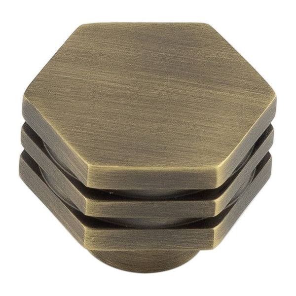 Hoxton - Nile Cupboard Knobs 30mm - Antique Brass - HOX330AB - Choice Handles