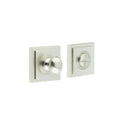 Burlington - Turns & Releases Inner 1 Square Stepped Rose - Satin Nickel - BUR-80SN-152SN - Choice Handles