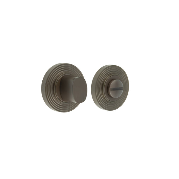 Burlington - Turns & Releases Inner 3 Reeded Rose - Dark Bronze - BUR-81DB-53DB - Choice Handles