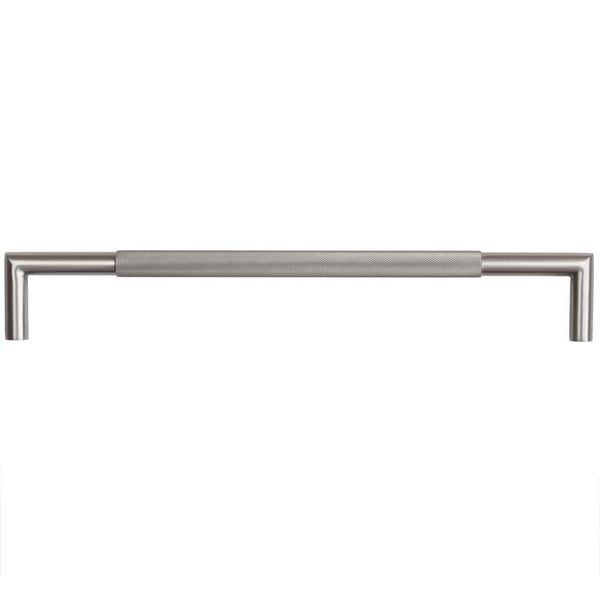 Frelan - 425x20mm GM Mitred B/T Knurled Pull Handle 304g - Gun Metal - JGM8 - Choice Handles