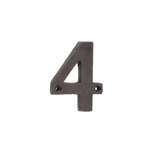 Valley Forge - Door Numerals No. 4 - Beeswax - VFX15-4 - Choice Handles