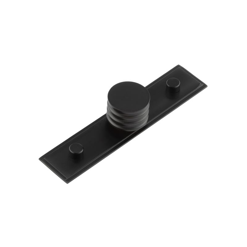 Hoxton - Sturt Cupboard Knobs 30mm Stepped - Matt Black - HOX-430MB-6090MB - Choice Handles