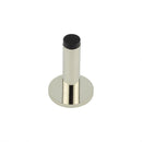 Burlington - Plain Wall Mounted Door Stops Knurled Rose  - Polished Nickel - BUR-970PN-969PN - Choice Handles