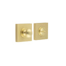Burlington - Turns & Releases Inner 1 Square Plain Rose - Satin Brass - BUR-80SB-150SB - Choice Handles