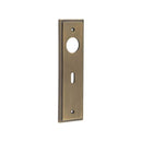 Burlington - Lever Handle Backplate Lock - Antique Brass - BUR451AB - Choice Handles