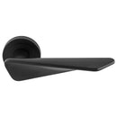 Manital Intona Lever On Round Rose - Matt Black - IN5BLK - Choice Handles