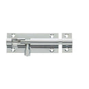 Frelan Hardware Straight Brass Barrel Bolt 100mm x 38mm - Polished Chrome - J1001PC-4 - Choice Handles