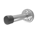 Frelan - Aluminium Wall Mounted Doorstop 76mm  - Satin Anodised Aluminium - J1280 - Choice Handles
