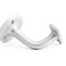 Frelan - Light Duty Handrail Brackets 75mm - Satin Anodised Aluminium - J1413B - Choice Handles