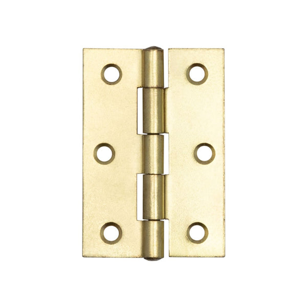Steel Plain Bearing Butt Hinges 76x50x1.65mm Electro Brassed - J1838-DEB - Choice Handles