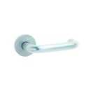Burlington - 19mm  Round Bar Handle on Rose  - Satin Anodised Aluminium - J4645B - Choice Handles
