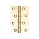 Double Phosphor Bronze Washered Hinge 102x67x3.5mm Polished Brass - J7012PB - Choice Handles