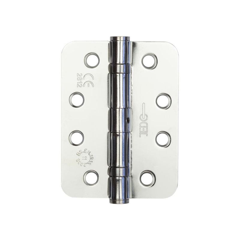 Jedo Grade 11 Radiused Steel Ball Bearing Hinges 102x76mm Polished Chrome - J8500RPC - Choice Handles